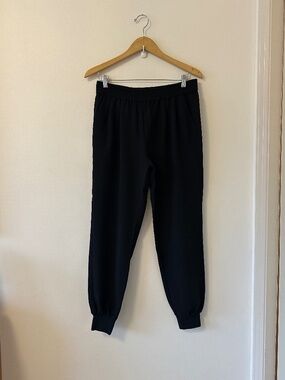 Joie Black Woven Pull On Jogger Pants | Size Medium